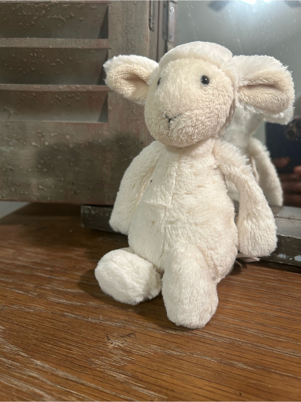 Jellycat Bashful Lamb Small Plush Sheep Mini London Soft Toy 8" EUC
